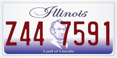 IL license plate Z447591