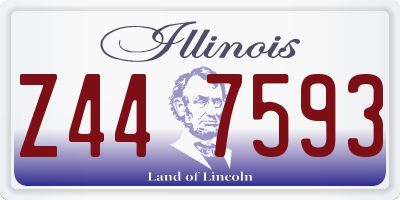 IL license plate Z447593