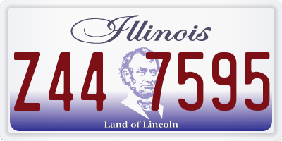 IL license plate Z447595