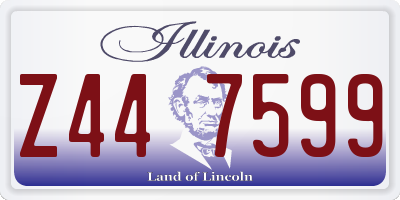 IL license plate Z447599