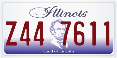 IL license plate Z447611