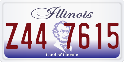 IL license plate Z447615