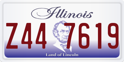 IL license plate Z447619