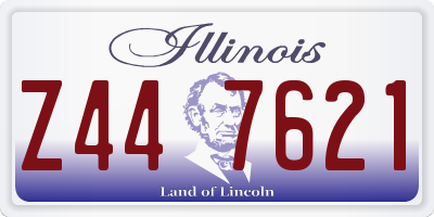 IL license plate Z447621