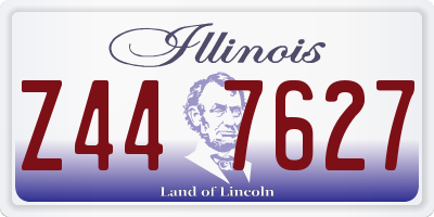 IL license plate Z447627