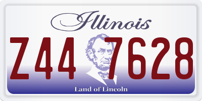IL license plate Z447628
