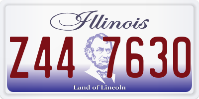 IL license plate Z447630