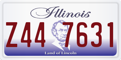 IL license plate Z447631