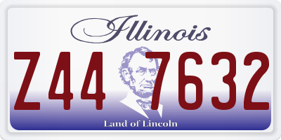 IL license plate Z447632