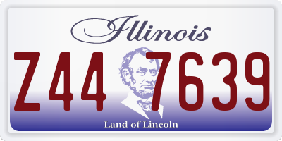IL license plate Z447639