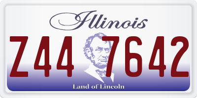 IL license plate Z447642