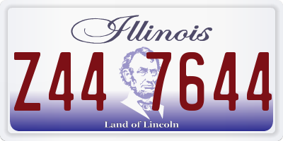 IL license plate Z447644