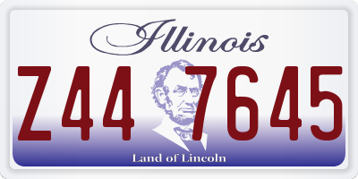 IL license plate Z447645