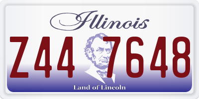 IL license plate Z447648