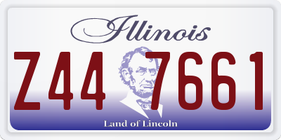 IL license plate Z447661