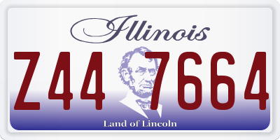 IL license plate Z447664