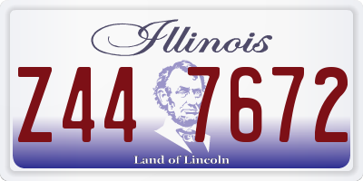 IL license plate Z447672