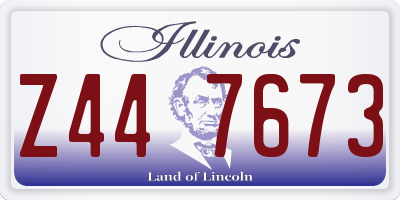 IL license plate Z447673