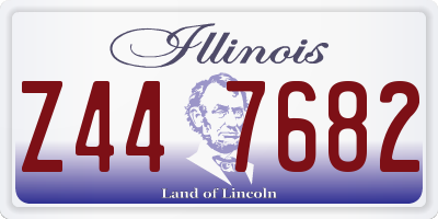 IL license plate Z447682
