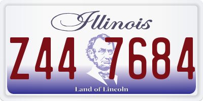 IL license plate Z447684