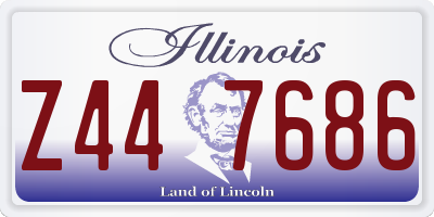 IL license plate Z447686