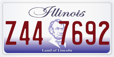 IL license plate Z447692
