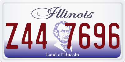 IL license plate Z447696