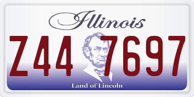 IL license plate Z447697