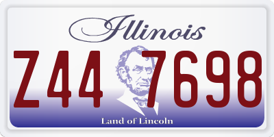 IL license plate Z447698