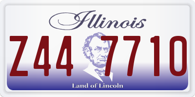 IL license plate Z447710