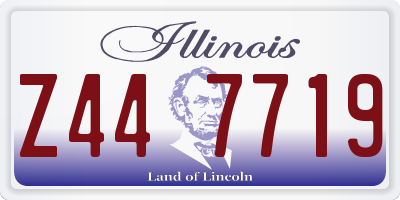 IL license plate Z447719