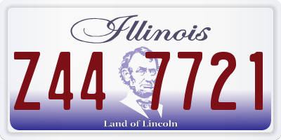 IL license plate Z447721