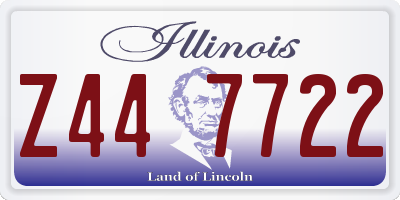 IL license plate Z447722
