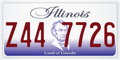 IL license plate Z447726