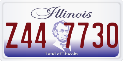 IL license plate Z447730