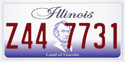 IL license plate Z447731