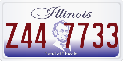 IL license plate Z447733
