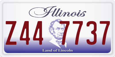 IL license plate Z447737