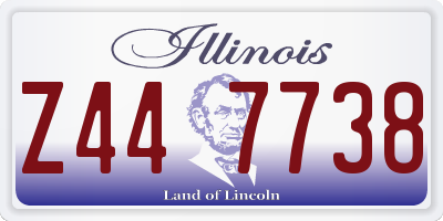 IL license plate Z447738