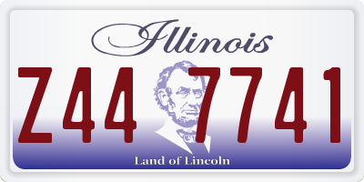 IL license plate Z447741