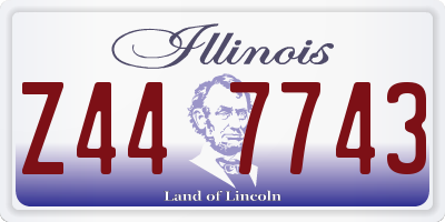 IL license plate Z447743