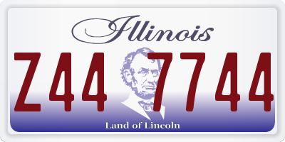 IL license plate Z447744