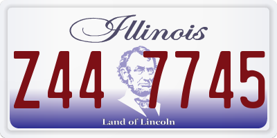IL license plate Z447745