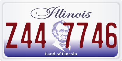 IL license plate Z447746