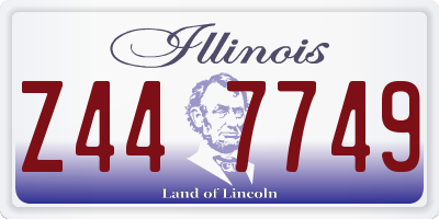 IL license plate Z447749