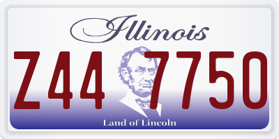 IL license plate Z447750