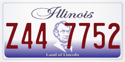 IL license plate Z447752