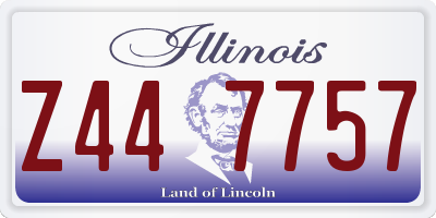 IL license plate Z447757