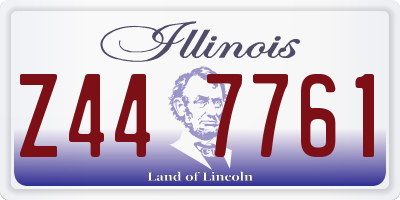 IL license plate Z447761