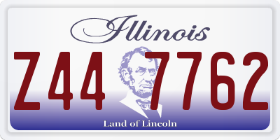 IL license plate Z447762